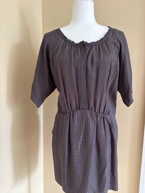 Rebecca Taylor Dusty Mauve Textured Dress